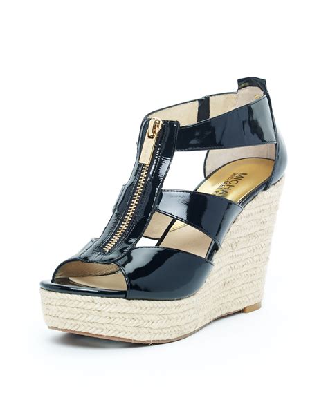 michael kors damita wedge black|Michael kors damita wedge + FREE SHIPPING .